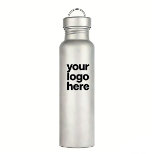 Customized-Large Titanium Water Bottle With Titanium Cup